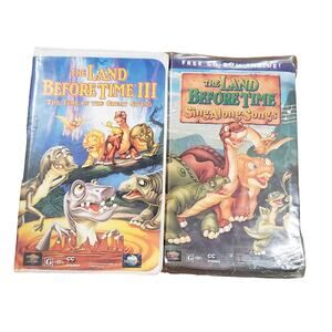 Universal The Land Before Time III Great Giving & Sing Along Songs VHS Movies